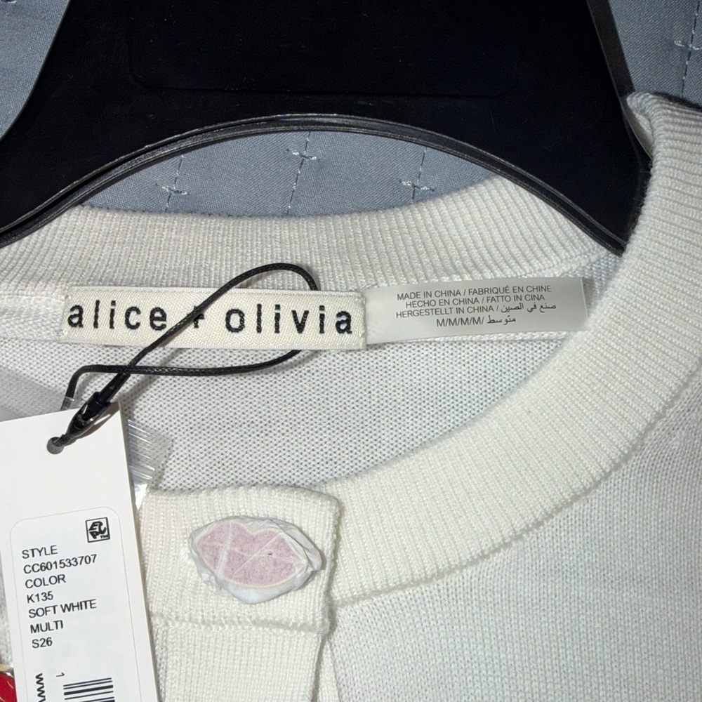 Alice + Olivia Daroda Lip Cardigan - Picture 10 of 12